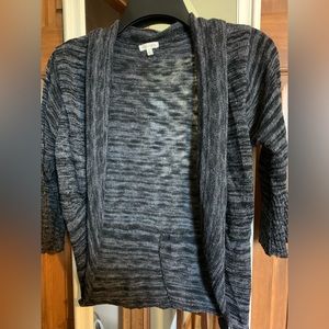 Maurices grey and black cardigan size large